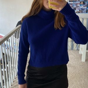Blue Turtleneck